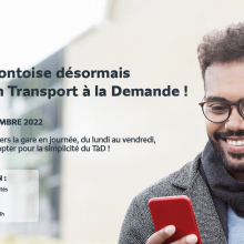 Se rendre à la Gare de Pontoise du lundi au vendredi de 09h00 à 17h00 (en période scolaire), c'est désormais possible en Transport à la Demande !