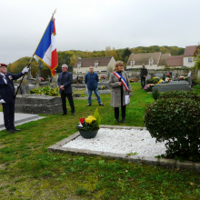 11 novembre 2022, commémoration du 11 novembre 1918, à Grisy-les-Plâtres : reportage
