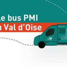 Mardi 28 mars : Le bus " Protection maternelle et infantile du Conseil départemental du Val-d'Oise à Grisy-les-Plâtres. 
