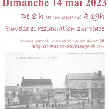 Dimanche 14 mai : brocante annuelle à Grisy-les-Plâtres.