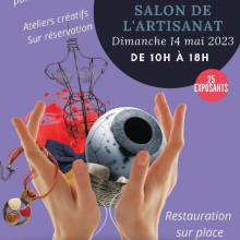 Dimanche 14 mai : salon d’artisanat d’art à Arronville.