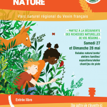 Samedi 27 et dimanche 28 mai : fête de la nature avec le Parc naturel régional du Vexin français.