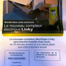 Pose du nouveau compteur électrique LINCKY chez les Grisyliens