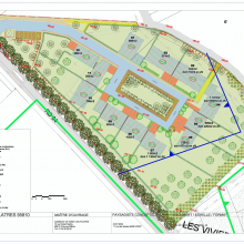 " Hameau du moulin" de Grisy-les-Plâtres : paln de masse oct 2022.