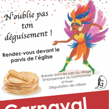Samedi 02 mars : carnaval à Grisy-les-Plâtres