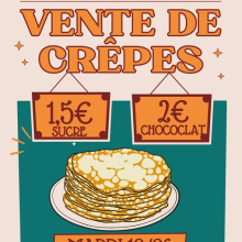 Mardi 10 juin : vente de crèpes à l'école de Grisy-les-Plâtres