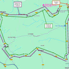 a circulation des véhicules Circulation interdite sur la RD188, dans les deux sens de circulation