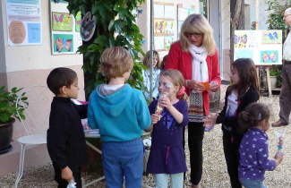 3ème salon de peinture des élèves de Catherine Kret et résultats du concours de dessins d'enfants