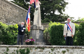 Grisy-les-Plâtres 08 mai 2020 : commémoration de la victoire sur la barbarie nazie.