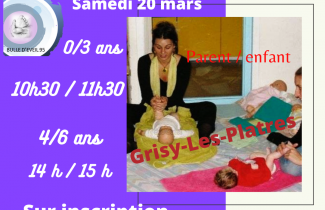 Samedi 20 mars : atelier réflexologie plantaire pediatrique à Grisy..