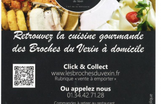 Nouveau partenariat de bouche à Grisy-les-Plâtres avec la rôtisserie " Les broches du Vexin ".