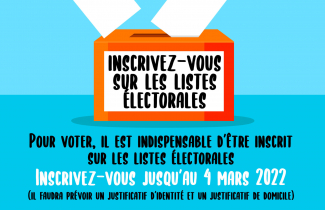 Votes aux élections 2022 : consignes d'inscription sur les listes électorales pour les nouveaux et futurs adultes.
