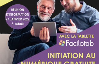 27 janvier : Pour les seniors :initiation au numérique avec les tablettes Facilotab.
