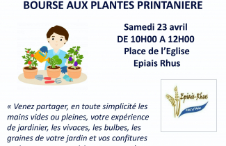 Samedi 23 avril 2022 : bourse printanière aux plantes d'Epiais -Rhus.