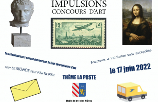 La poste d’aujourd’hui ou à travers les âges : concours d'art de l'agence postale communale de Grisy-les-Plâtres.