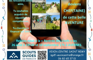 Devenir chef ou cheftaine des scouts et guides de France.