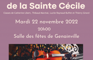 Mardi 22 novembre : concert  du conservatoire du Vexin à Génainville.