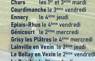 VEX'IN TRUCK : une fois par mois à Grisy-les-Plâtres.