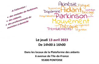 Jeudi 13 avril : conférence sur la maladie de Parkinson.