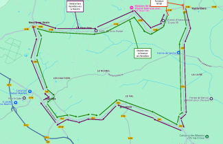 a circulation des véhicules Circulation interdite sur la RD188, dans les deux sens de circulation