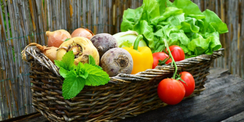 Panier légumes.