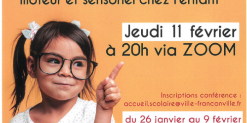 VisioConférence sur le thème du développement moteur et sensoriel de l’enfant.