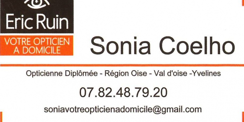 Sonia COELHO: opticienne à domicile.