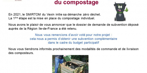 SMIRTOM du Vexin :vote sur les composteurs