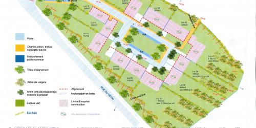 Hameau du moulin : plan projet