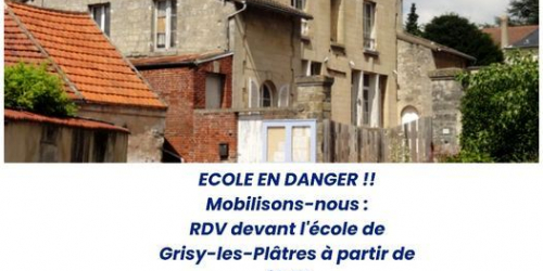 Mobilisation sur l'avenir de l'école de Grisy : 180423